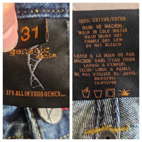 Genetic Denim Distressed Jeans Size 31 - Picture 3 of 16